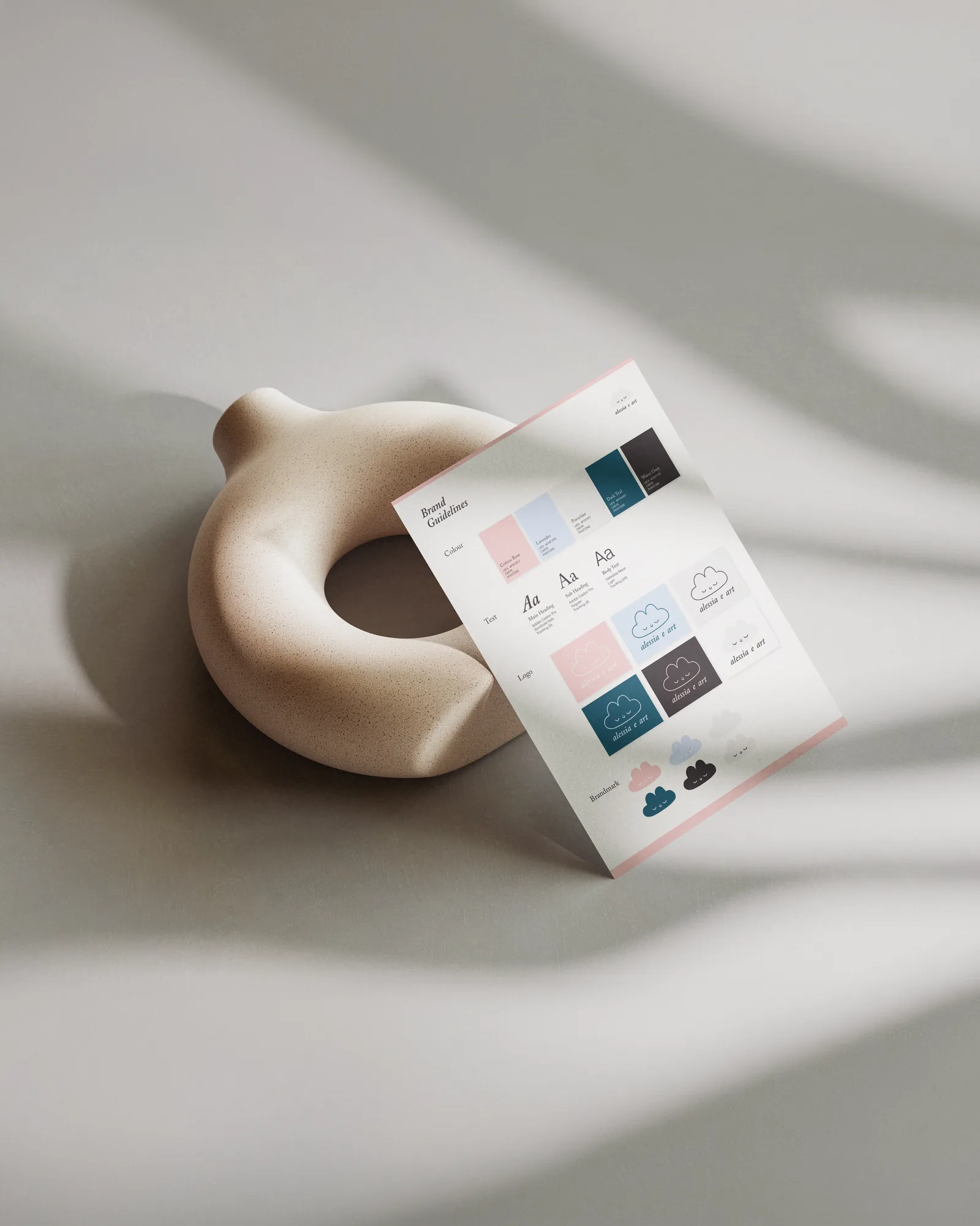 Brand guidelines for Alessia E Art